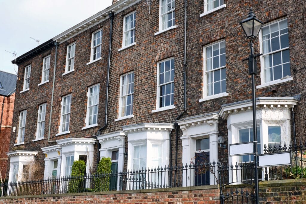 A look at brick houses from the outside