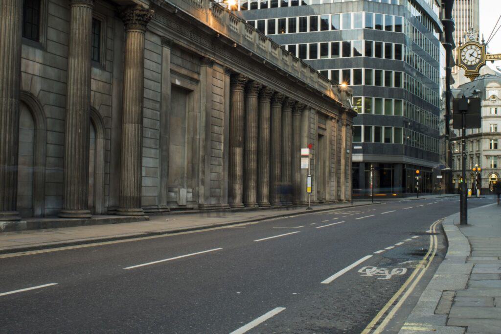 A street view in the city of London