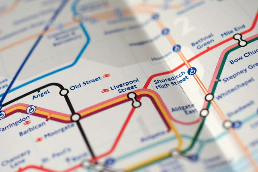 A map of the London Underground